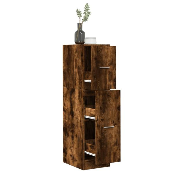 ARDEBO.de - Apothekerschrank Räuchereiche 30x41x118 cm Holzwerkstoff