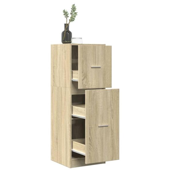 ARDEBO.de - Apothekerschrank Sonoma-Eiche 40x41x118 cm Holzwerkstoff