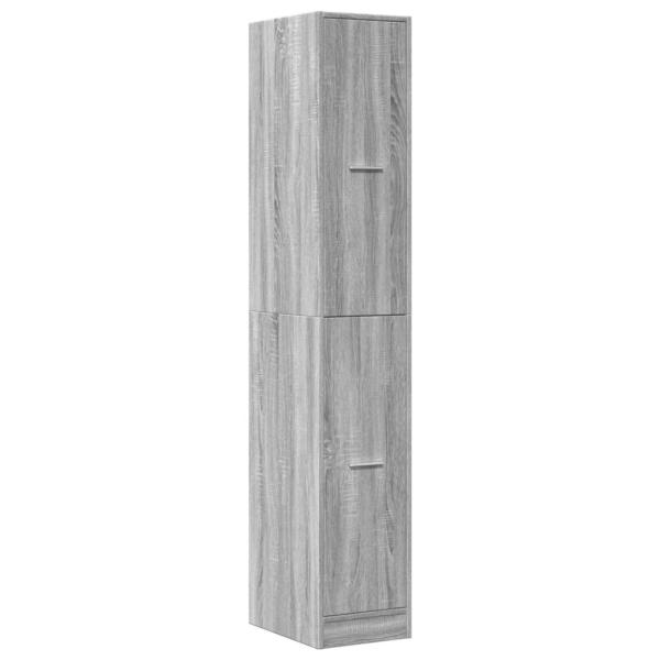 Apothekerschrank Grau Sonoma 30x41x174,5 cm Holzwerkstoff