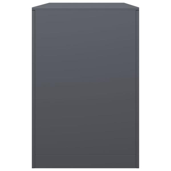 Brennholzregal Anthrazit 100x40x60 cm Stahl