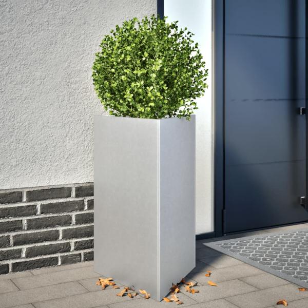 ARDEBO.de - Pflanzkübel 2 Stk. Dreieckig 50x43x75 cm Verzinkter Stahl