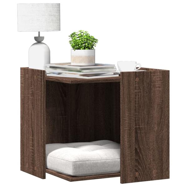 ARDEBO.de - Katzenklo Eichen-Optik 53x53x51 cm Holzwerkstoff