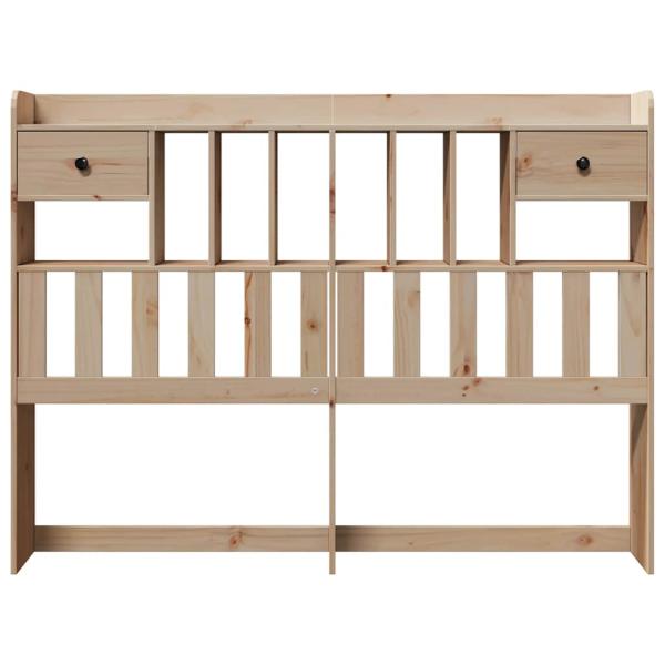 Kopfteil mit Stauraum 140 cm Massivholz Kiefer