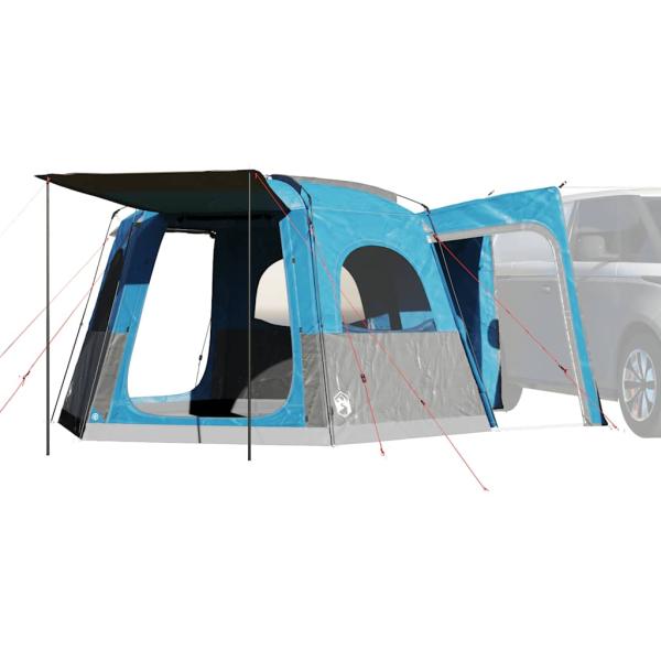 ARDEBO.de - Autozelt 4 Personen Blau Wasserfest