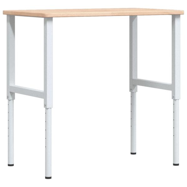Werkbank 100x60x(71,5-98) cm Massivholz Eiche Rechteckig