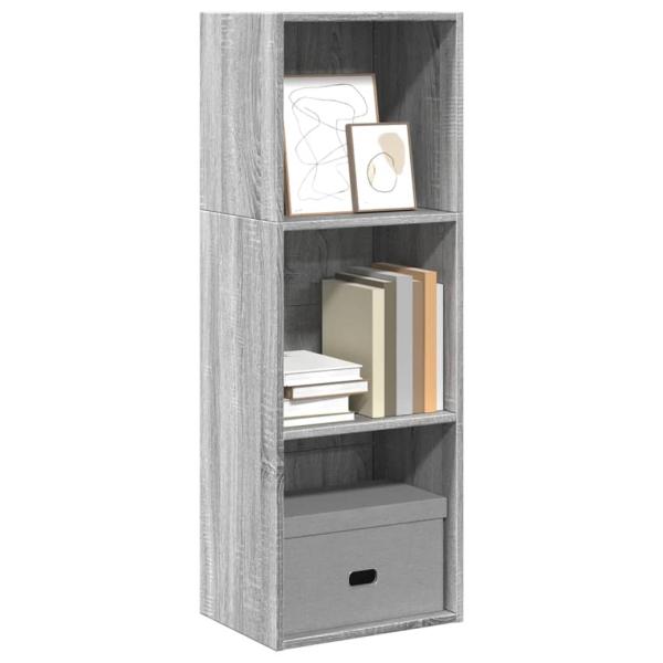ARDEBO.de - Bücherregal Grau Sonoma 40x30x114 cm Holzwerkstoff