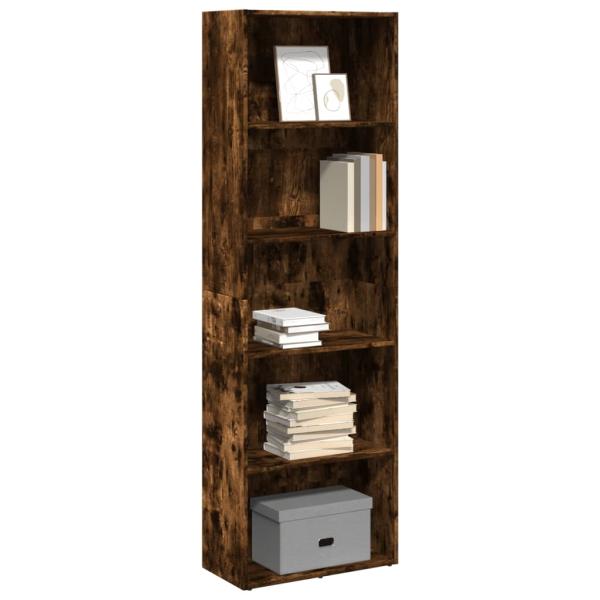 ARDEBO.de - Bücherregal Räuchereiche 60x30x189 cm Holzwerkstoff