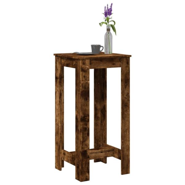 ARDEBO.de - Bartisch Räuchereiche 51x50x103,5 cm Holzwerkstoff