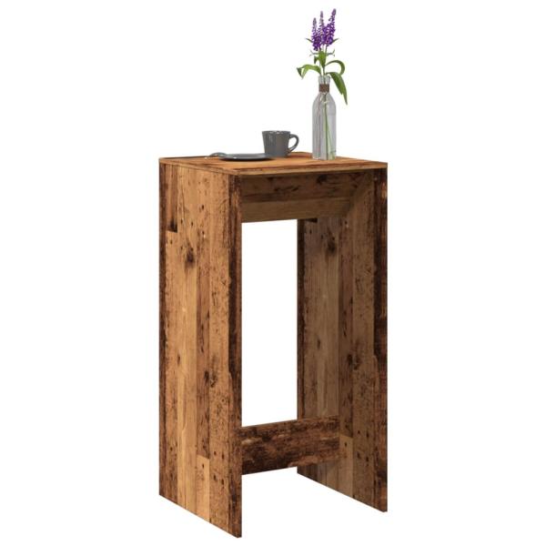 ARDEBO.de - Bartisch Altholz-Optik 51x50x103,5 cm Holzwerkstoff