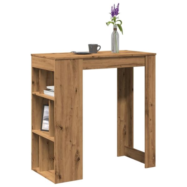 ARDEBO.de - Bartisch mit Regal Artisan-Eiche 102x50x103,5 cm Holzwerkstoff