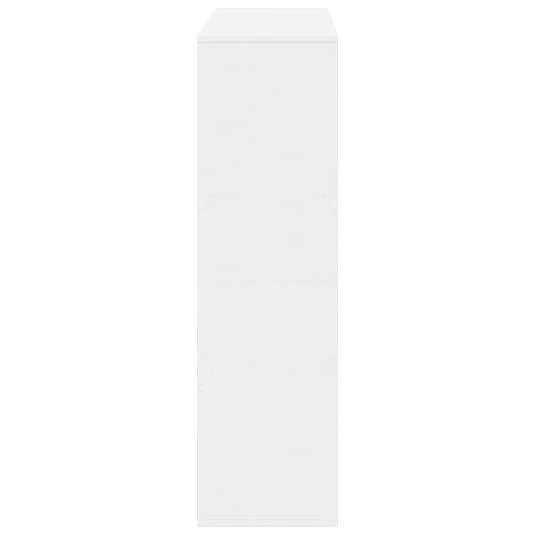 Bücherregal/Raumteiler Weiß 100x33x115 cm