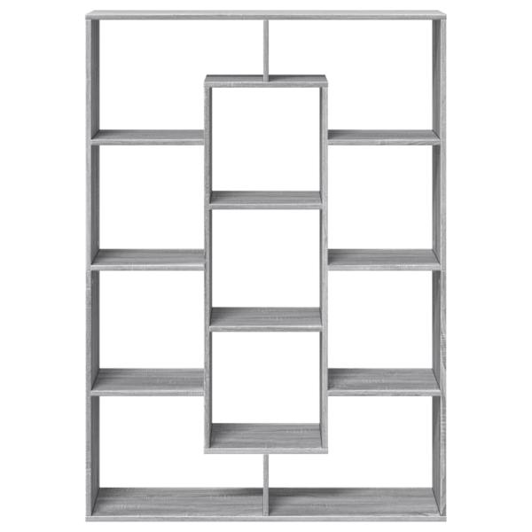 Bücherregal Grau Sonoma 102x29x143 cm Holzwerkstoff