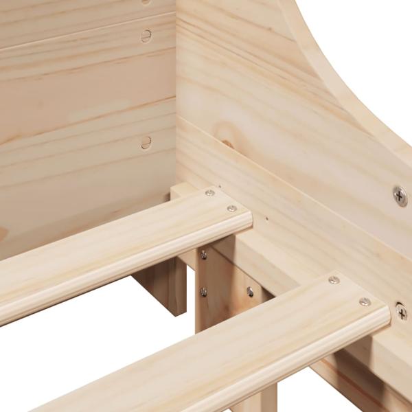 Massivholzbett ohne Matratze 100x200 cm Kiefernholz