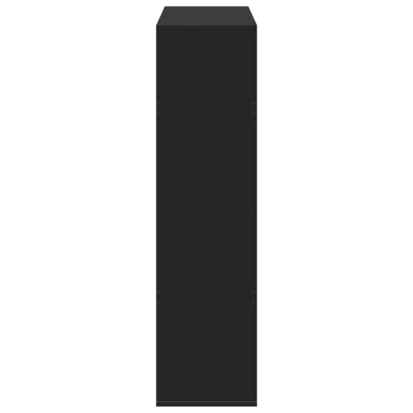 Raumteiler Schwarz 100x33x125,5 cm Holzwerkstoff