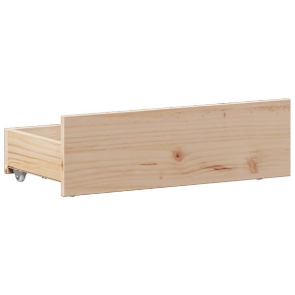 Massivholzbett mit Regal ohne Matratze 90x200 cm Kiefer