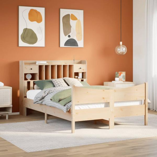 ARDEBO.de - Massivholzbett ohne Matratze 140x190 cm Kiefernholz