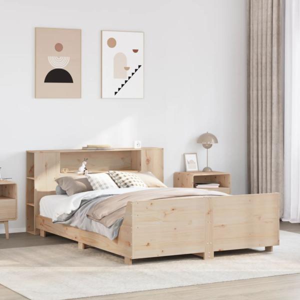ARDEBO.de - Massivholzbett ohne Matratze 120x200 cm Kiefernholz