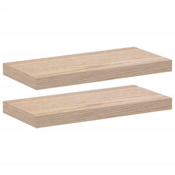 ARDEBO.de - Schweberegale 2 Stk. 50x23,5x4 cm Holzwerkstoff