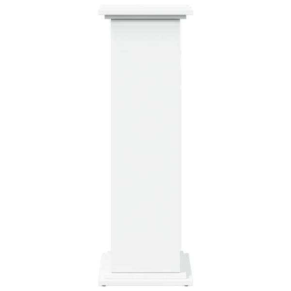 Postament mit Stauraum Weiß 31x30x90 cm Holzwerkstoff