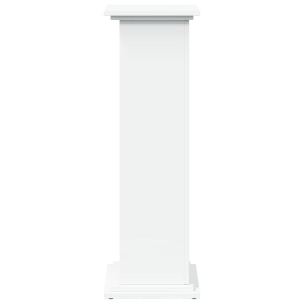Postament mit Stauraum Weiß 31x30x90 cm Holzwerkstoff