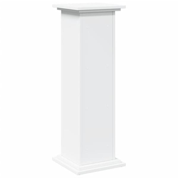 Postament mit Stauraum Weiß 31x30x90 cm Holzwerkstoff