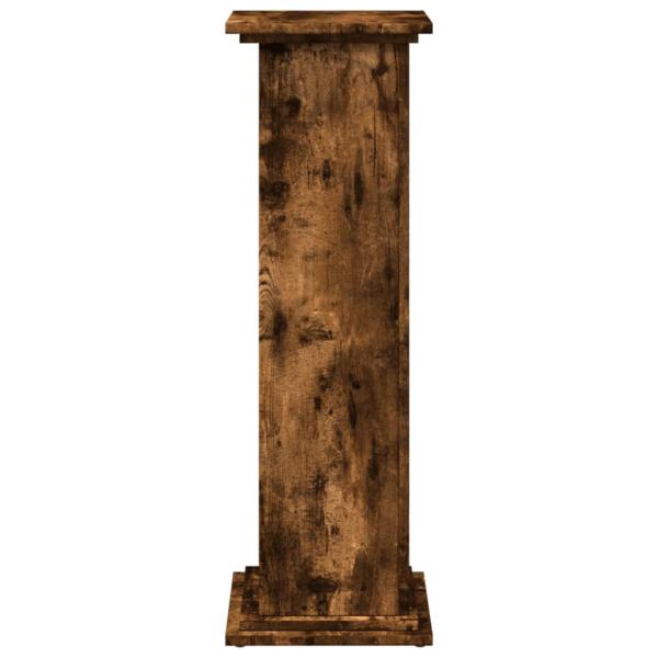 Postament mit Stauraum Räuchereiche 31x30x90 cm Holzwerkstoff