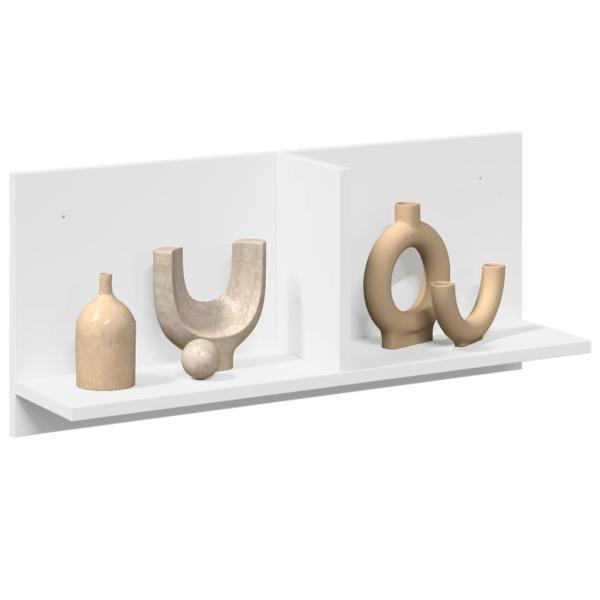 ARDEBO.de - Wandschrank 70x16,5x30 cm Weiß Holzwerkstoff