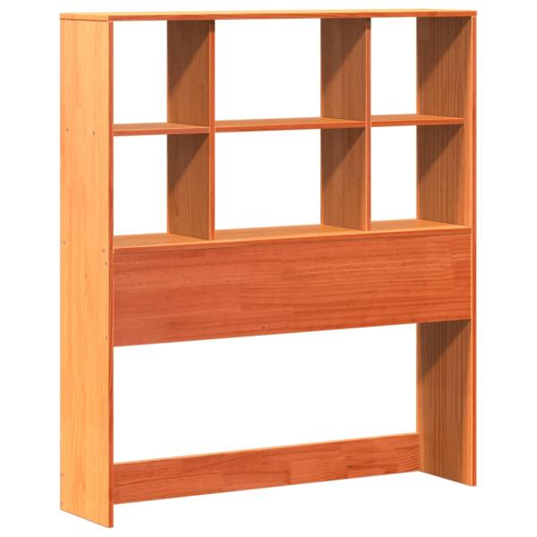 Kopfteil mit Stauraum Wachsbraun 90 cm Massivholz Kiefer