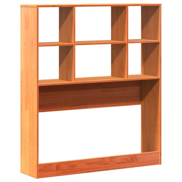 Kopfteil mit Stauraum Wachsbraun 90 cm Massivholz Kiefer