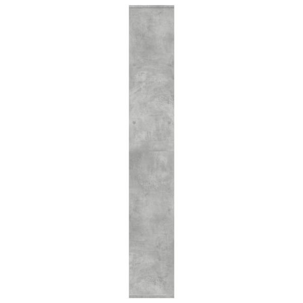 Raumteiler-Bücherregal Betongrau 67x25x161,5 cm Holzwerkstoff