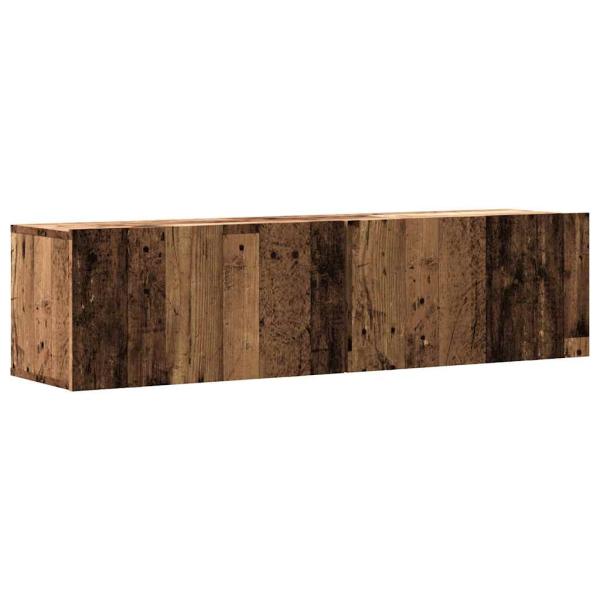 ARDEBO.de - TV-Wandschrank Altholz-Optik 120x30x30 cm Holzwerkstoff