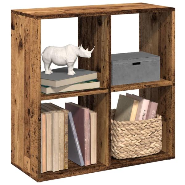 ARDEBO.de - Raumteiler-Bücherregal Altholz-Optik 69,5x29x69,5 cm