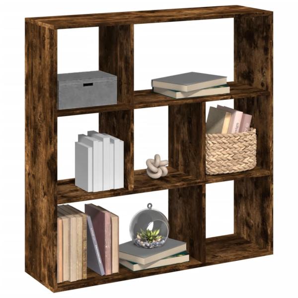 ARDEBO.de - Raumteiler-Bücherregal Räuchereiche 102x29x103,5 cm