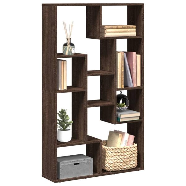 ARDEBO.de - Bücherregal Braun Eichen-Optik 72x20x120 cm Holzwerkstoff