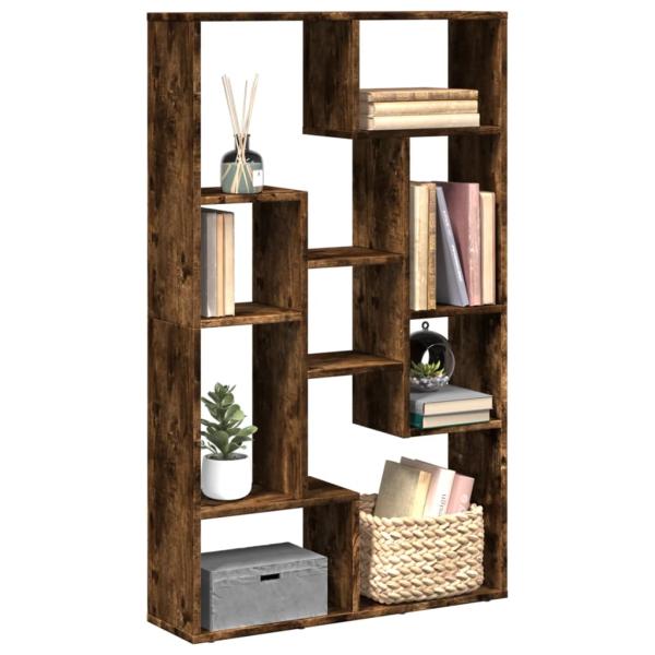 ARDEBO.de - Bücherregal Räuchereiche 72x20x120 cm Holzwerkstoff