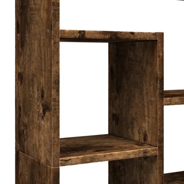 Bücherregal Räuchereiche 72x20x120 cm Holzwerkstoff