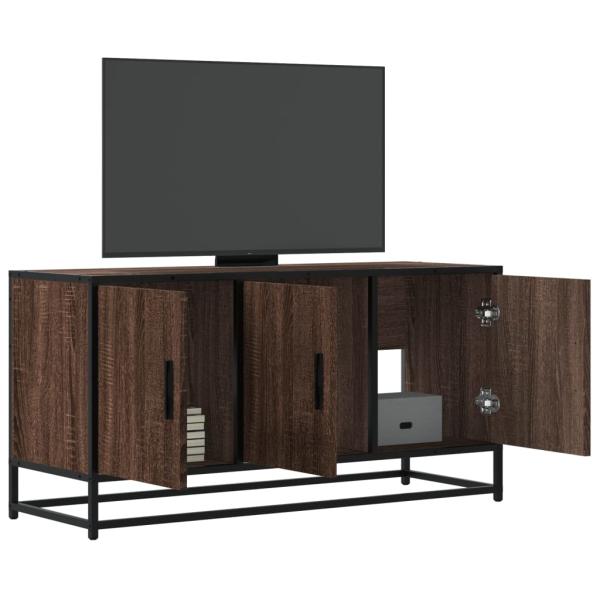 ARDEBO.de - TV-Schrank Braun Eichen-Optik 100x35x50 cm Holzwerkstoff