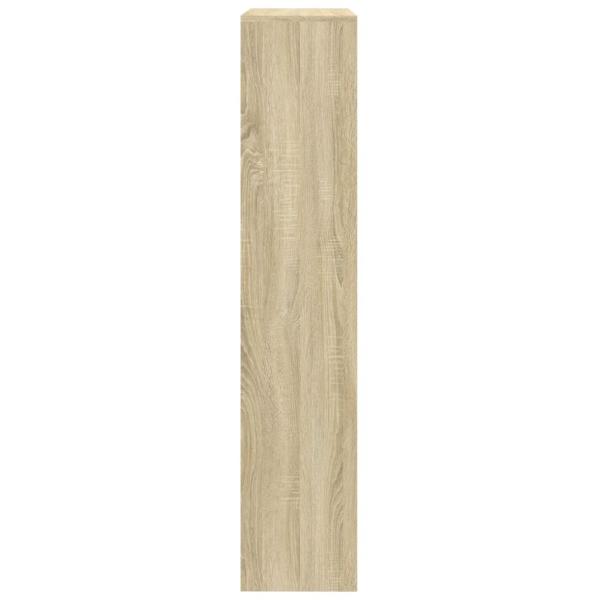 Raumteiler-Bücherregal 4 Stufen Sonoma-Eiche 143,5x29x143,5 cm