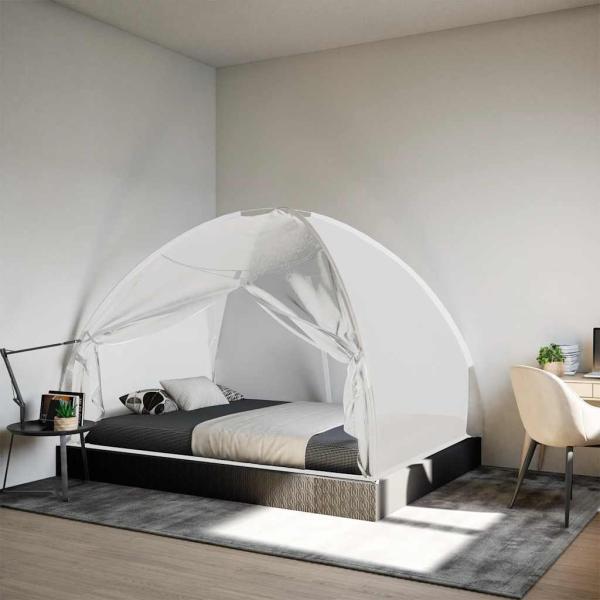 ARDEBO.de - Moskito-Netzzelt Mongolisch 220 Mesh Weiß 200x150x140 cm