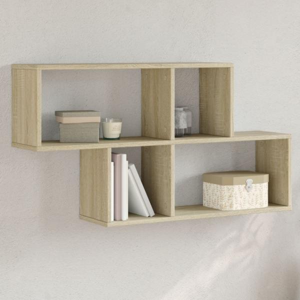 ARDEBO.de - Wandregal Sonoma-Eiche 100x20x53 cm Holzwerkstoff