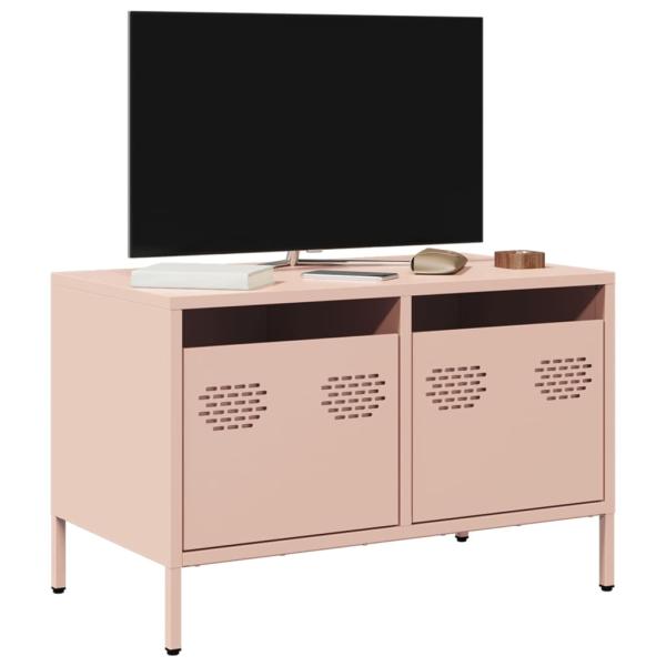 ARDEBO.de - TV-Schrank Rosa 68x39x43,5 cm Kaltgewalzter Stahl
