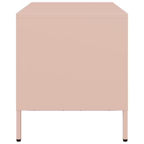 TV-Schrank Rosa 68x39x43,5 cm Kaltgewalzter Stahl