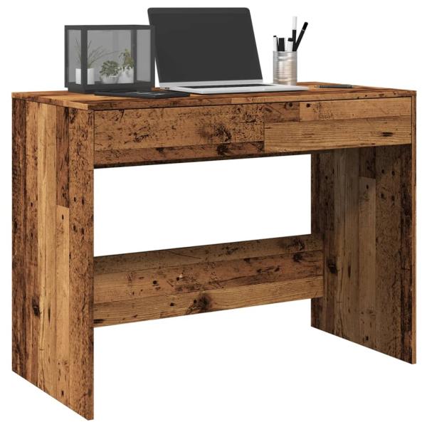 ARDEBO.de - Schreibtisch Altholz-Optik 101x50x76,5 cm Holzwerkstoff