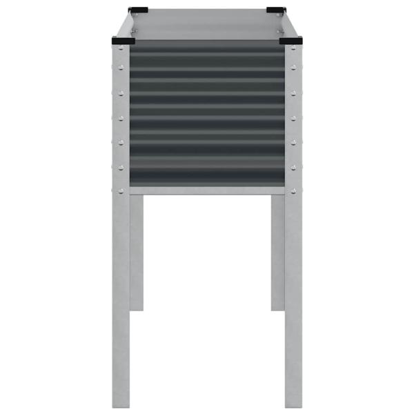 Pflanzkübel Anthrazit 100x41x90 Stahl