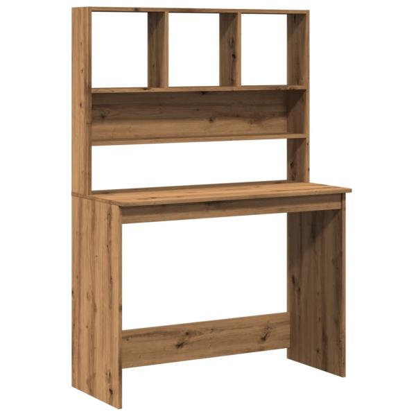 ARDEBO.de - Schreibtisch mit Regal Artisan-Eiche 102x45x148cm Holzwerkstoff