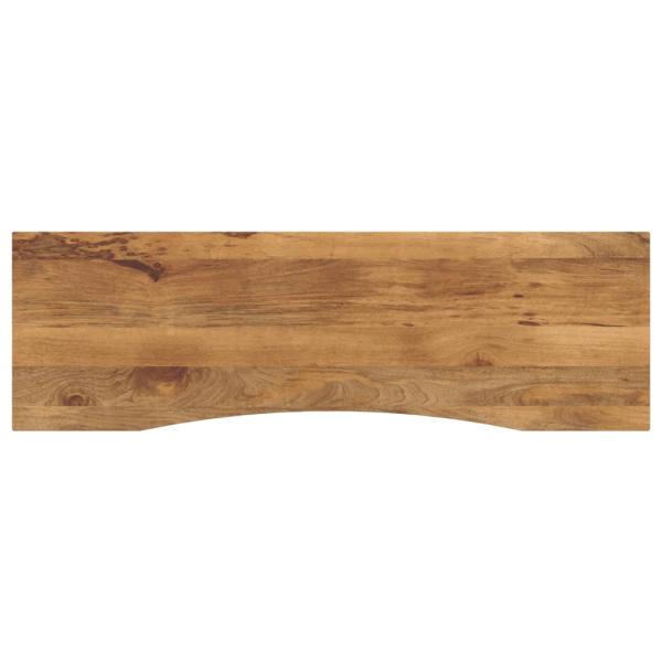 ARDEBO.de - Schreibtischplatte mit Aussparung 160x50x2,5cm Massivholz Mango