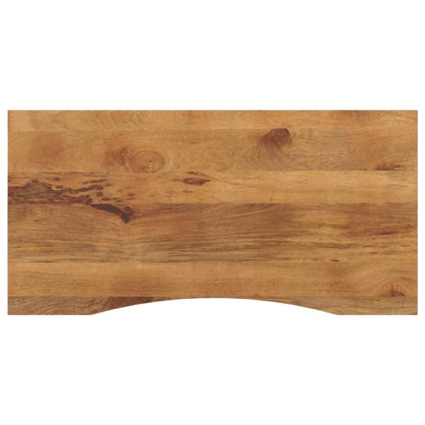 ARDEBO.de - Schreibtischplatte mit Aussparung 120x60x2,5cm Massivholz Mango