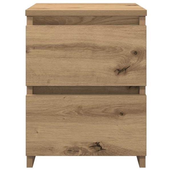 Nachttische 2 Stk. Artisan-Eiche 30x30x40 cm Holzwerkstoff