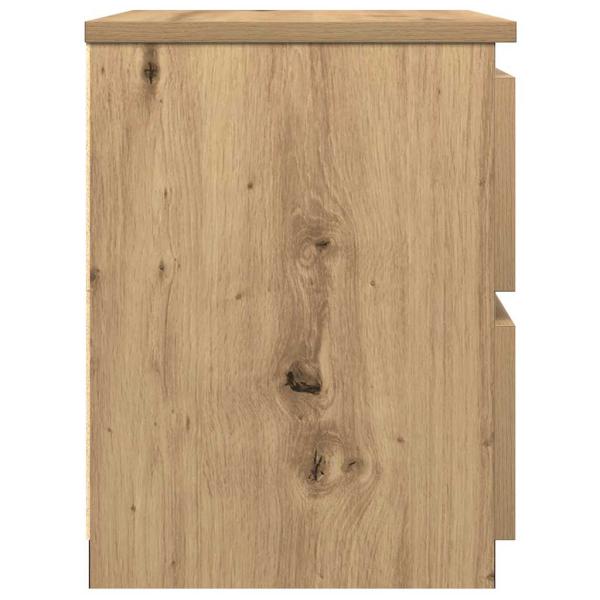 Nachttische 2 Stk. Artisan-Eiche 30x30x40 cm Holzwerkstoff