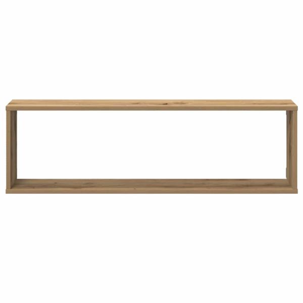 Würfel-Wandregale 2 Stk. Artisan-Eiche 100x15x30 Holzwerkstoff